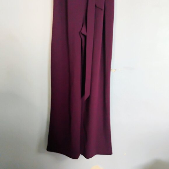 NWT Calvin Klein Purple Belted Jumpsuit Romper Women's Size 10 Side Pockets - Picture 8 of 10